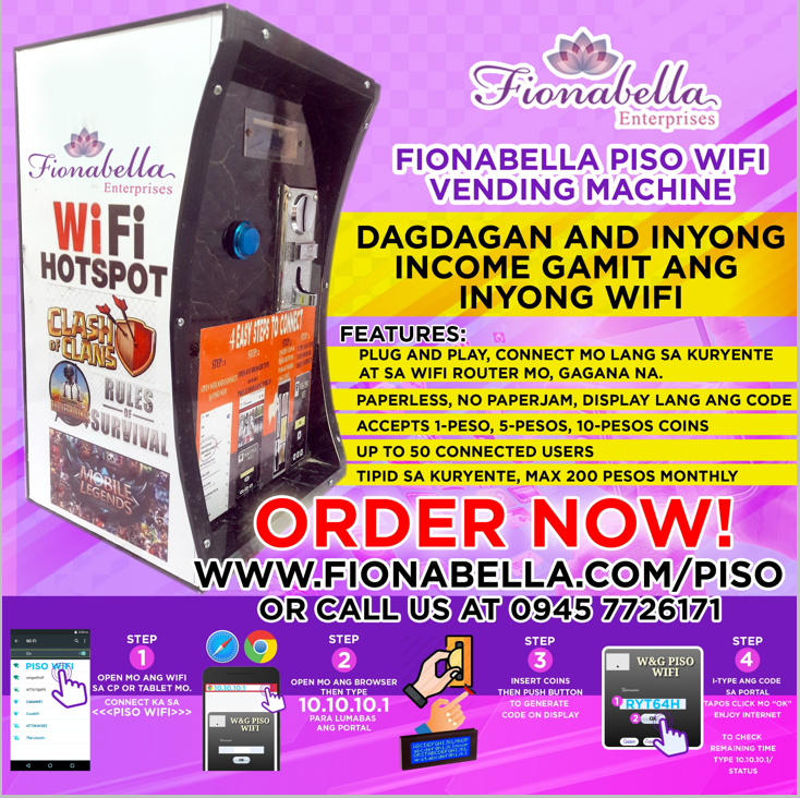 Fionabella Piso WiFi Vending Machine - Image 2
