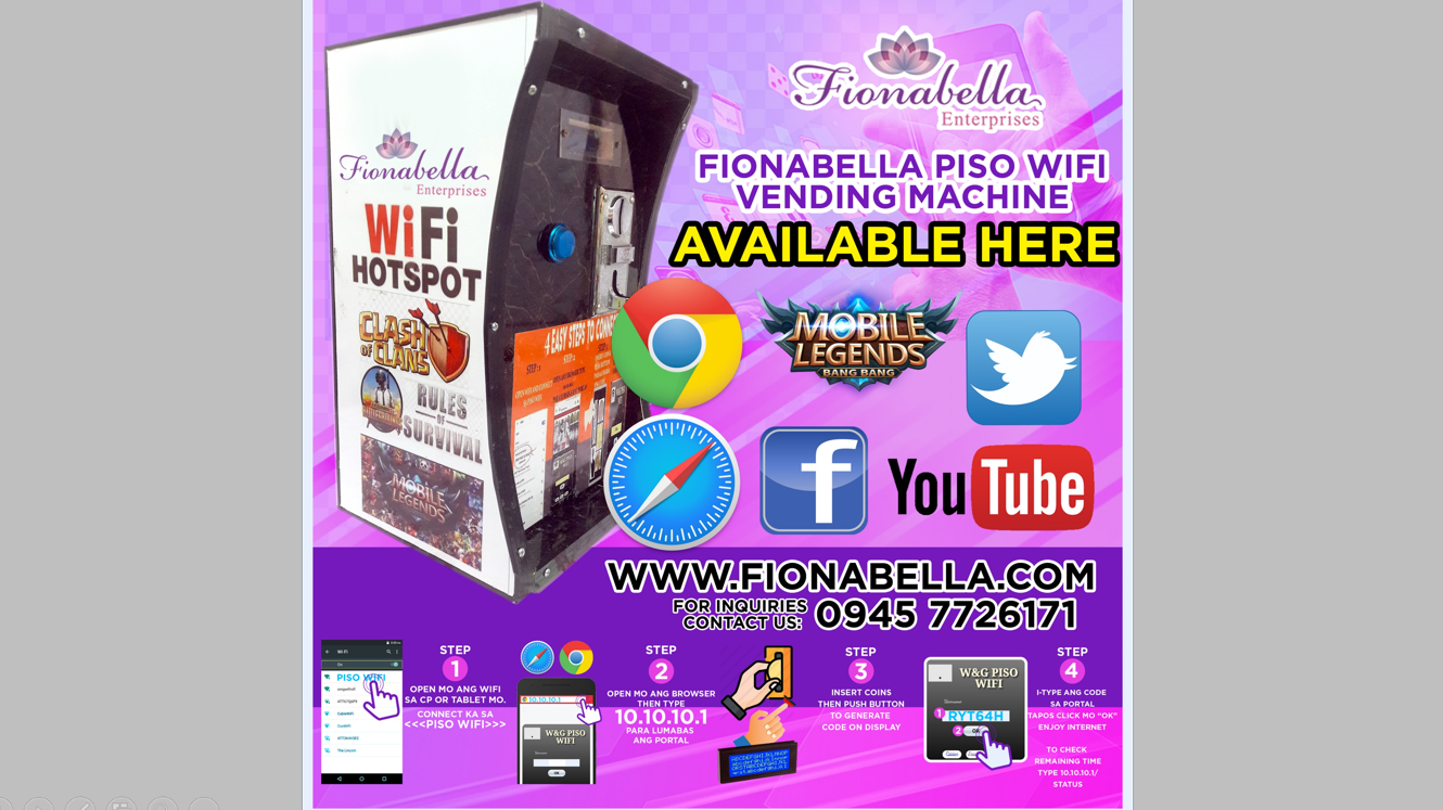 Fionabella Piso WiFi Vending Machine - Image 3